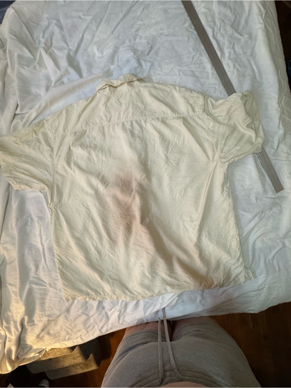 Tommy Bahama 100% Silk Camp Shirt XXL Cream Ivory Short Sleeve - Picture 9 of 9